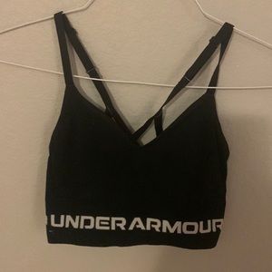 Black under armour sports bra